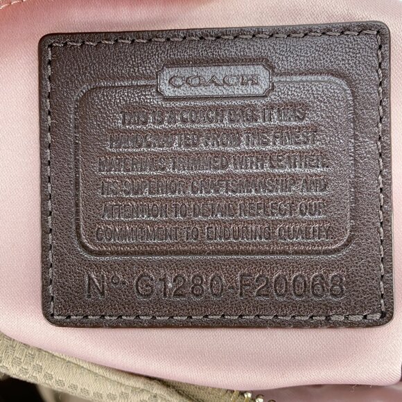 COACH Ashley Signature C Dotted Op Art Monogram Shoulder Bag - G1280-F20068 - Picture 2 of 14